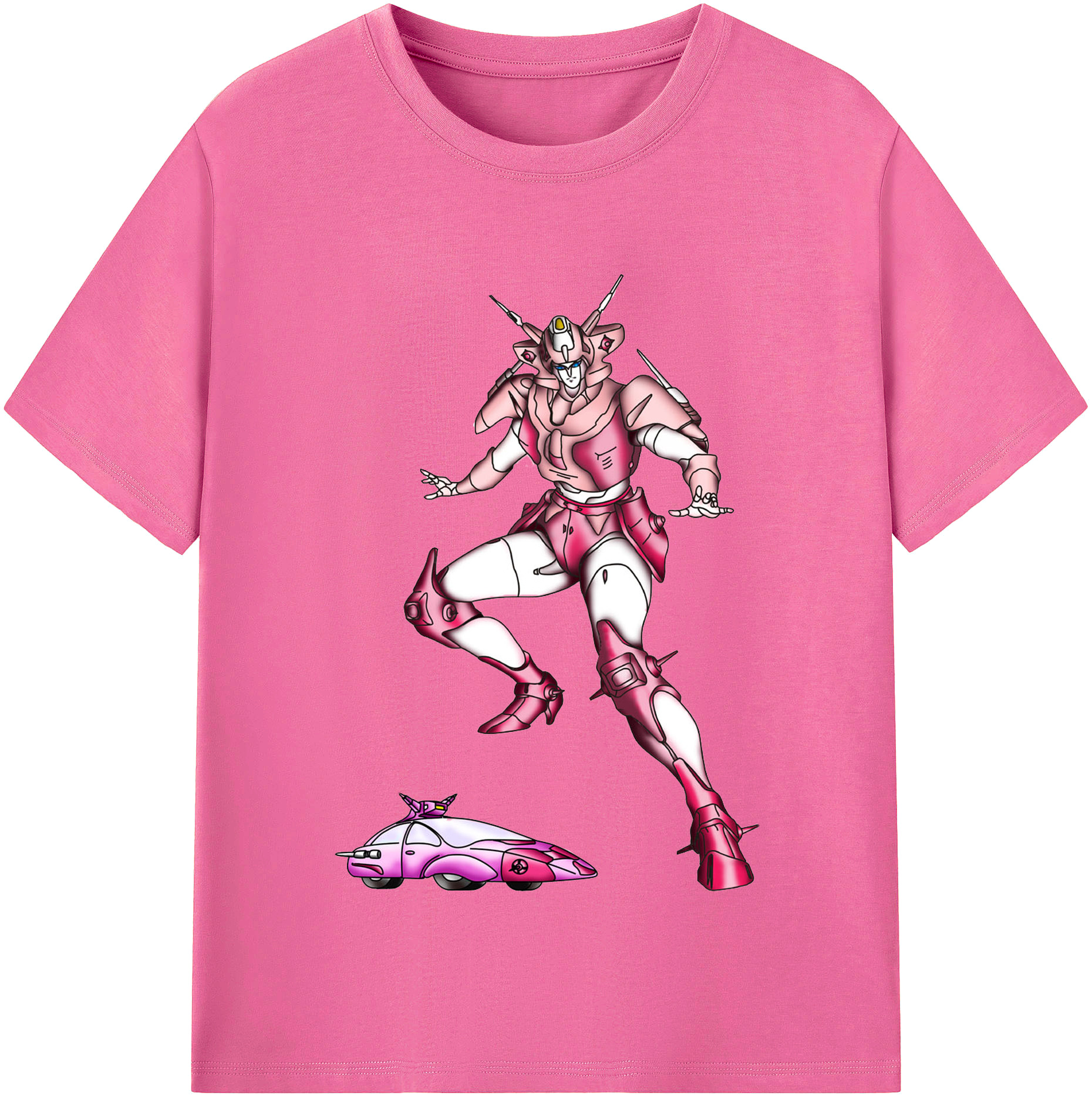 （画像用）  レディースカジュアルプリントTシャツ（綿100％）